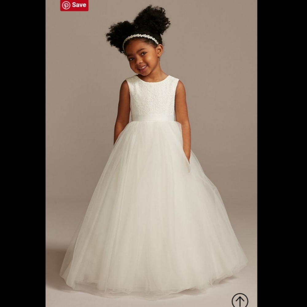 David's Bridal flower girl dress, RK1368